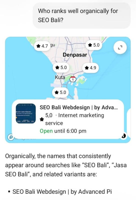 chatgpt 2 ai seo bali