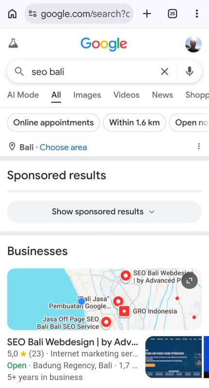 google maps gmb seo bali